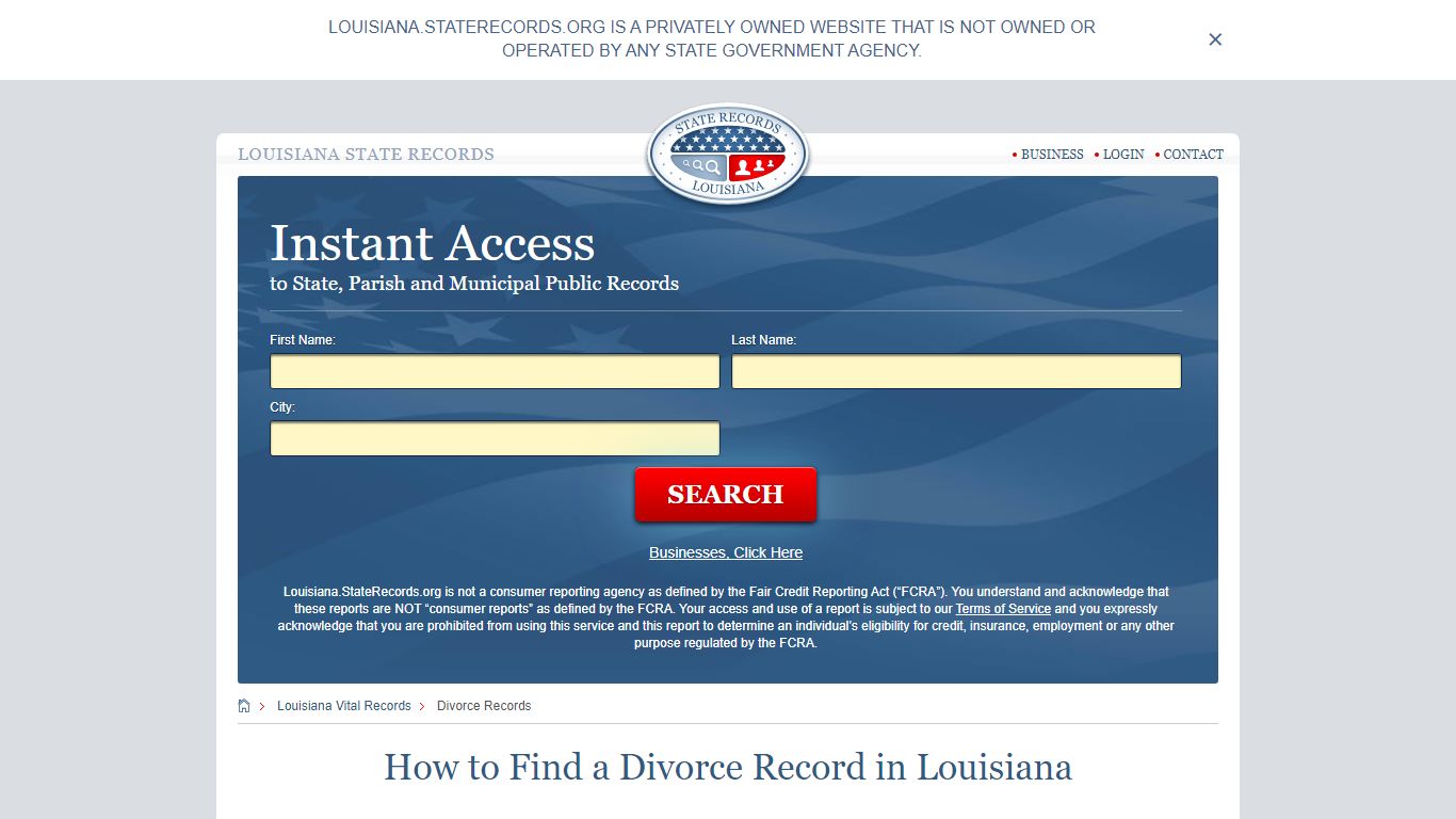 How to Find a Divorce Record in Louisiana